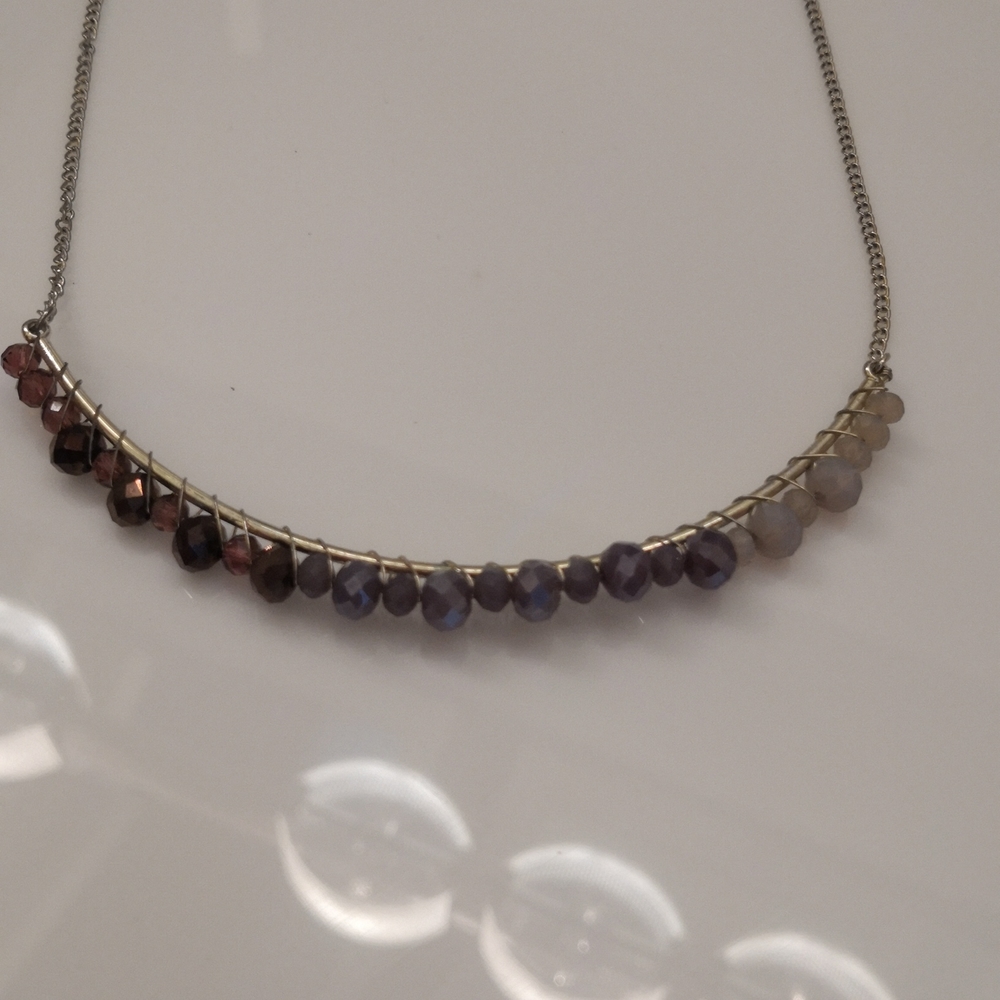 Amythest Silver Necklace